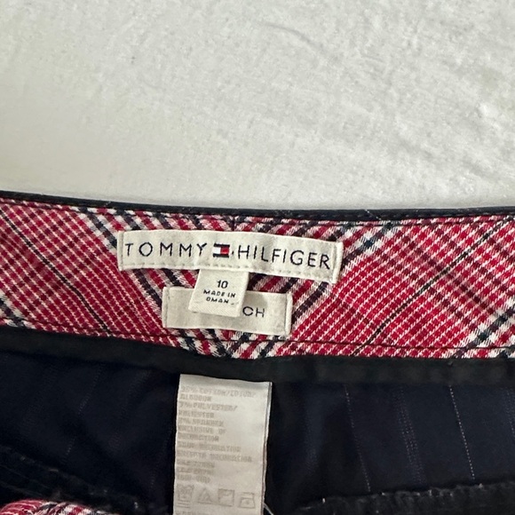 Vintage 2004 Tommy Hilfiger Women’s Dark Navy Pinstripe Dress Pants - Picture 5 of 16